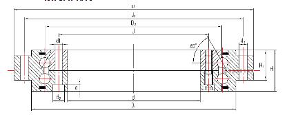 ZKLDF轉(zhuǎn)臺軸承結(jié)構(gòu)圖